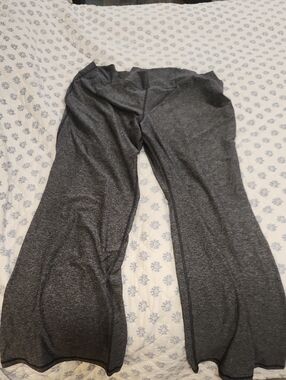 Old Navy Dark Heather Gray Wide-Leg Leggings